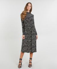 Vestido-Midi-Feminino-Mindset-Estampado-Animal-Print-Manga-Longa-Preto-9522516-Preto_1