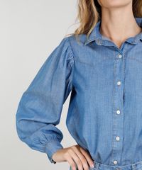Camisa-Jeans-Feminina-Mindset-Western-Manga-Bufante-Azul-Medio-9514188-Azul_Medio_4