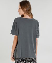 T-Shirt-Feminina-Mindset-Guns-N--Roses-Oversized-Manga-Curta-Chumbo-9479528-Chumbo_2