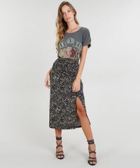T-Shirt-Feminina-Mindset-Guns-N--Roses-Oversized-Manga-Curta-Chumbo-9479528-Chumbo_3