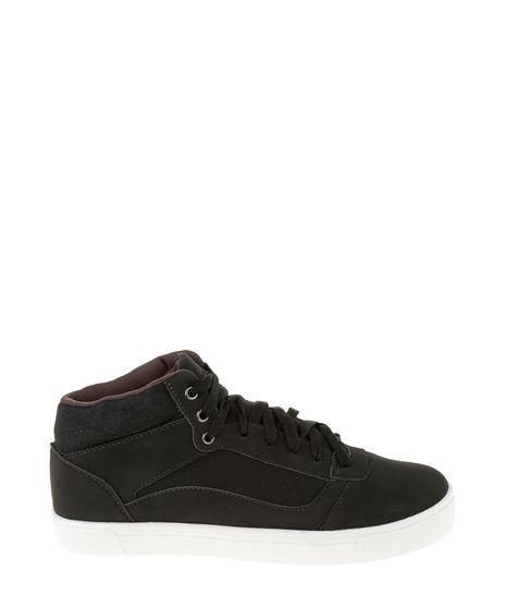 Tenis-Cano-Alto-em-Suede-Preto-8200805-Preto_1