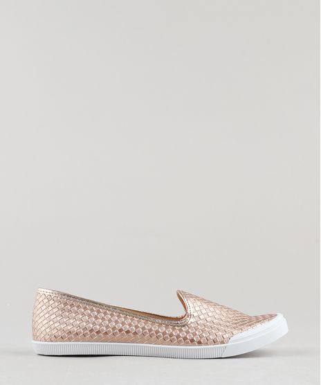 Slipper-Feminino-Moleca-Tresse-Metalizado-Rose-8770413-Rose_1