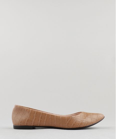 Sapatilha-Feminina-Bico-Fino-Moleca-Croco-Caramelo-9284154-Caramelo_1