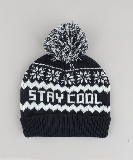 Gorro-Infantil--Stay-Cool--com-Pompom-Azul-Marinho-9358529-Azul_Marinho_1 Gorro-Infantil--Stay-Cool--com-Pompom-Azul-Marinho-9358529-Azul_Marinho_1