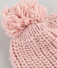 Gorro-Infantil-em-Trico-com-Pompom-Rose-9358518-Rose_4