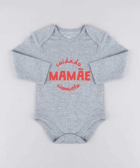 Body-Infantil--Mamae-Ciumenta--Manga-Longa-Decote-Redondo-Cinza-Mescla-9208152-Cinza_Mescla_1