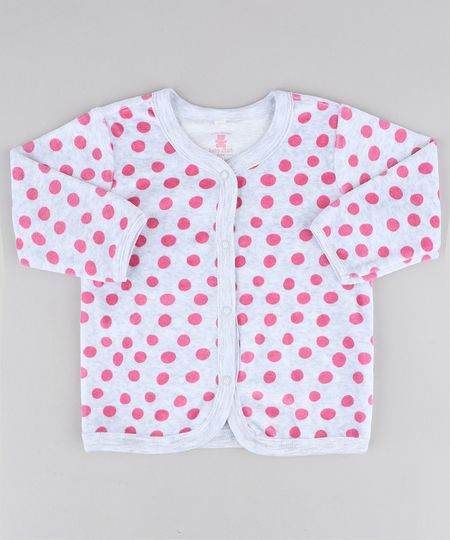 Cardigan-Infantil-Estampado-de-Poa-em-Plush-Cinza-Mescla-Claro-9195535-Cinza_Mescla_Claro_1
