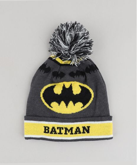 Gorro-Infantil-Batman-com-Pompom-Chumbo-9358528-Chumbo_1