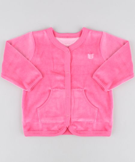 Cardigan-Infantil-com-Bolsos-em-Plush-Pink-9195535-Pink_1