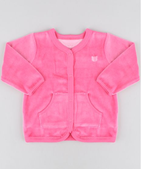 Cardigan-Infantil-com-Bolsos-em-Plush-Pink-9195535-Pink_1
