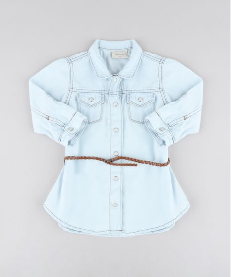 Vestido-Chemise-Jeans-Infantil-com-Bolsos-e-Cinto-Manga-Longa-Azul-Claro-9418162-Azul_Claro_1