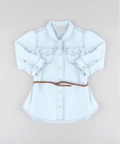 chemise jeans infantil