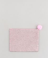 Necessaire-Feminina-em-Glitter-com-Pompom-Rosa-9472273-Rosa_1