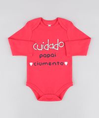 Body-Infantil--Papai-Ciumento--Manga-Longa-Decote-Redondo-Rosa-Escuro-9208124-Rosa_Escuro_1