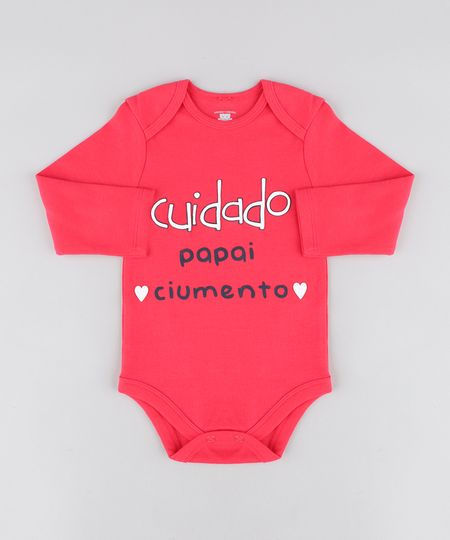 Body-Infantil--Papai-Ciumento--Manga-Longa-Decote-Redondo-Rosa-Escuro-9208124-Rosa_Escuro_1