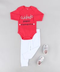 Body-Infantil--Papai-Ciumento--Manga-Longa-Decote-Redondo-Rosa-Escuro-9208124-Rosa_Escuro_3