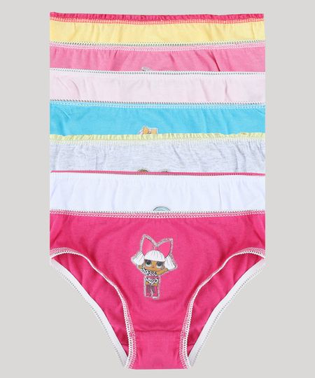 Kit de 7 Calcinhas Infantis LOL Surprise Multicor é ruim? Kit de 7 Calcinhas Infantis LOL Surprise Multicor é boa?