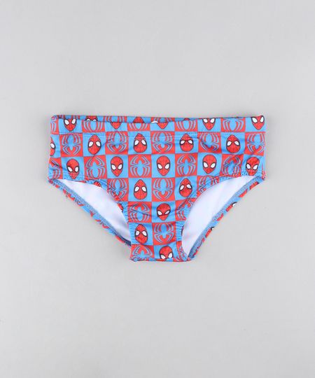 Sunga-Infantil-Homem-Aranha-Estampada-Azul-9431175-Azul_1