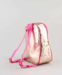Mochila-Infantil-Metalizada-com-Bordado-de-Arco-Iris-e-Bolso-Dourada-9440428-Dourado_3