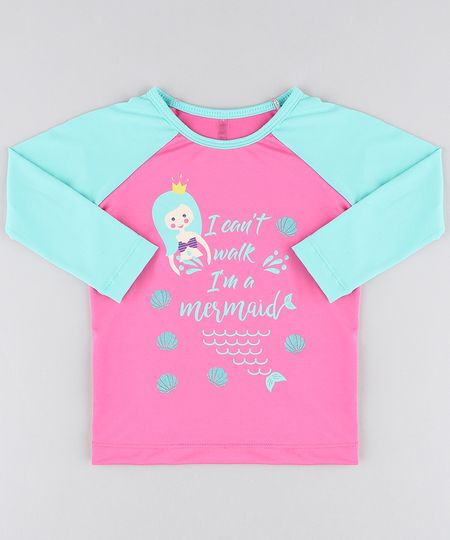Blusa-de-Praia-Infantil-Raglan-com-Estampa-de-Sereia-Manga-Longa-Pink-9422311-Pink_1