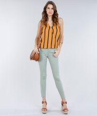 Calca-de-Sarja-Feminina-Super-Skinny-com-Ziper-na-Barra-Verde-Militar-9285216-Verde_Militar_3