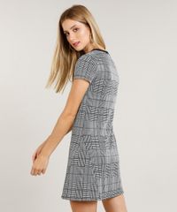 Vestido-Feminino-Curto-Evase-Estampado-Xadrez-Manga-Curta-Cinza-9464748-Cinza_2 Vestido-Feminino-Curto-Evase-Estampado-Xadrez-Manga-Curta-Cinza-9464748-Cinza_2