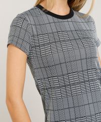 Vestido-Feminino-Curto-Evase-Estampado-Xadrez-Manga-Curta-Cinza-9464748-Cinza_4 Vestido-Feminino-Curto-Evase-Estampado-Xadrez-Manga-Curta-Cinza-9464748-Cinza_4