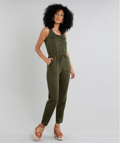 Macacao-de-Sarja-Feminino-com-Bolsos-Verde-Militar-9337577-Verde_Militar_1