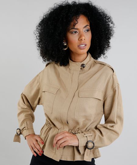 Jaqueta-Feminina-em-Linho-com-Bolsos-Bege-9356341-Bege_1 Jaqueta-Feminina-em-Linho-com-Bolsos-Bege-9356341-Bege_1