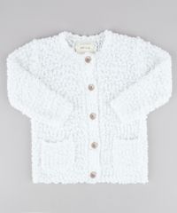 Cardigan-Infantil-com-Bolsos-em-Trico-Texturizado-Branco-9345923-Branco_1