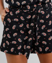 Short-Feminino-Estampado-Paisley-em-Linho-com-Faixa-Preto-9378598-Preto_4