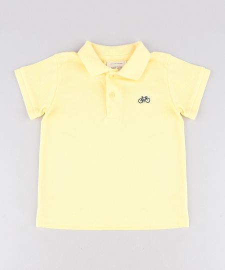 Polo-Infantil-Basica-em-Piquet-Manga-Curta-com-Bordado-Amarela-2-8527029-Amarelo_2_1