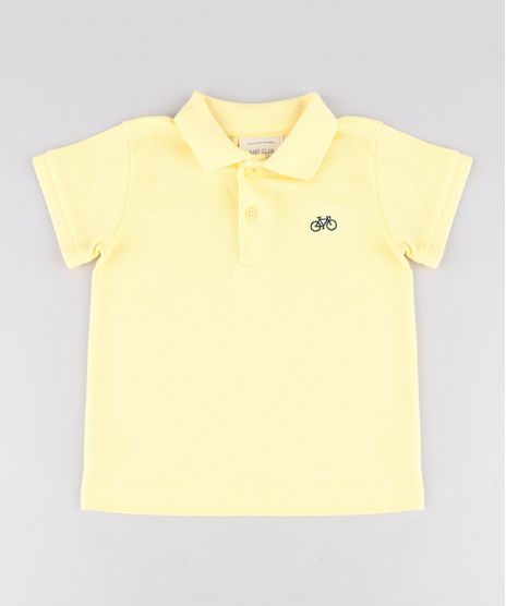 Polo-Infantil-Basica-em-Piquet-Manga-Curta-com-Bordado-Amarela-2-8527029-Amarelo_2_1