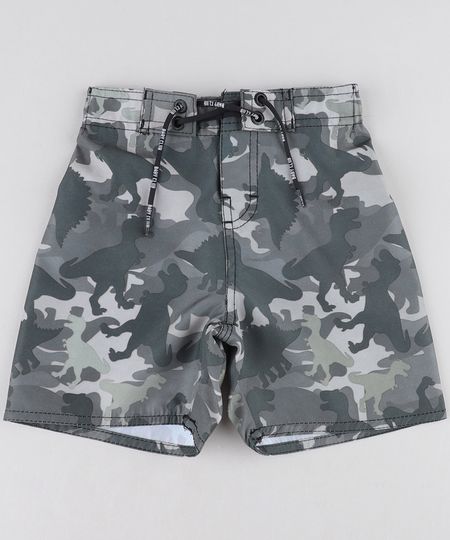 Bermuda-Surf-Infantil-Estampada-de-Dinossauros-Verde-Militar-9435458-Verde_Militar_1
