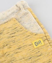 Calca-Infantil-em-Moletom-Mescla-Amarela-9340460-Amarelo_4
