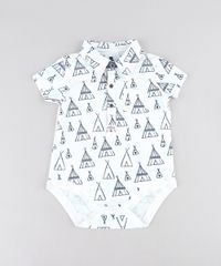 Body-Polo-Infantil-Estampado-de-Cabanas-com-Bolso-Manga-Curta--Off-White-9201538-Off_White_1