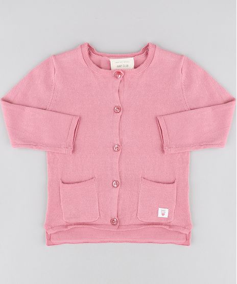 Cardigan-Infantil-com-Bolsos-em-Trico-Rosa-Escuro-9345919-Rosa_Escuro_1