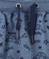 Bermuda-Infantil-Jogger-Estampada-de-Carros-em-Moletom-Azul-9428937-Azul_6