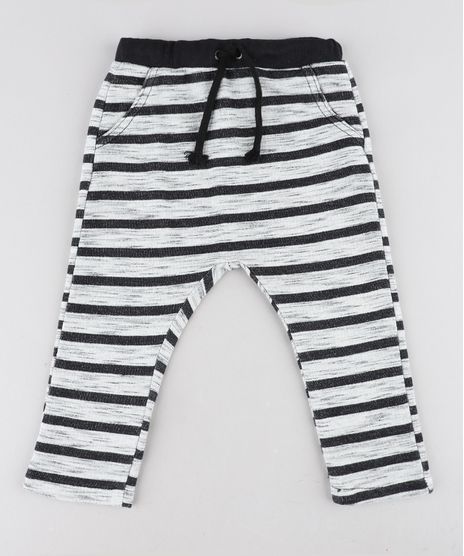 Calca-Infantil-Jogger-Listrada-em-Moletom-Cinza-Mescla-Claro-9435462-Cinza_Mescla_Claro_1