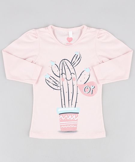 Blusa-Infantil-Cacto-com-Glitter-Manga-Longa-Decote-Redondo-Rosa-Claro-9440415-Rosa_Claro_1