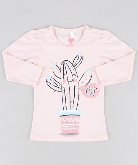 Blusa-Infantil-Cacto-com-Glitter-Manga-Longa-Decote-Redondo-Rosa-Claro-9440415-Rosa_Claro_1