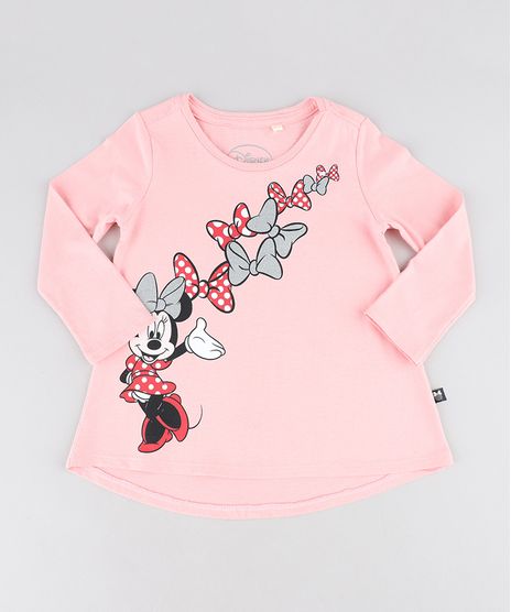 Blusa-Infantil-Minnie-com-Glitter-Manga-Longa-Decote-Redondo-Rose-9473124-Rose_1