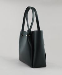 Bolsa-Feminina-Shopper-Grande-com-Piercings--Verde-Escuro-9108100-Verde_Escuro_4