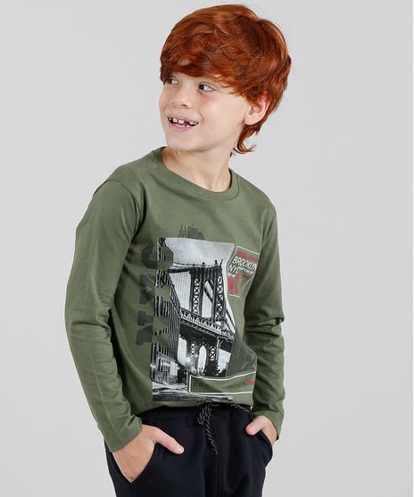Camiseta-Infantil--Brooklyn-Bridge--Manga-Longa-Gola-Careca-Verde-Militar-9428952-Verde_Militar_1