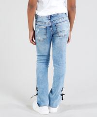 Calca-Jeans-Infantil-com-Puidos-e-Lace-Up-Azul-Claro-9413240-Azul_Claro_2