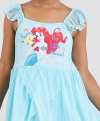 Camisola-Infantil-Pequena-Sereia-Ariel-com-Tule-Sem-Manga-Verde-Agua-9418637-Verde_Agua_4