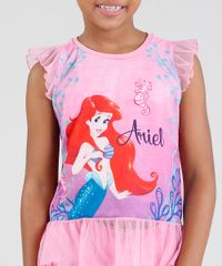 Pijama-Infantil-Pequena-Sereia-Ariel-com-Tule-Regata-Rosa-9418638-Rosa_3