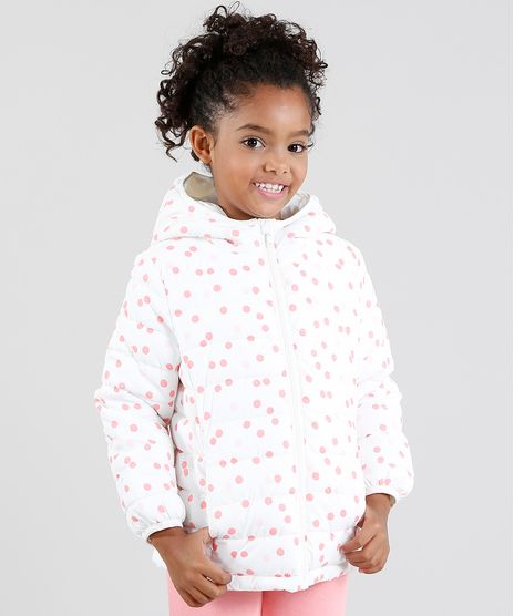 Jaqueta-Infantil-Puffer-Estampada-de-Poa-com-Capuz-Branca-9348546-Branco_1