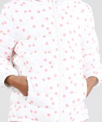 Jaqueta-Infantil-Puffer-Estampada-de-Poa-com-Capuz-Branca-9348546-Branco_4