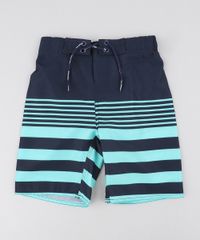 Bermuda-Surf-Infantil-com-Listras-e-Cordao-Verde-Claro-9243390-Verde_Claro_1